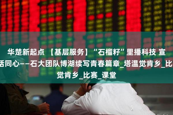 华楚新起点 【基层服务】“石榴籽”里播科技 宣讲台上话同心——石大团队博湖续写青春篇章_塔温觉肯乡_比赛_课堂