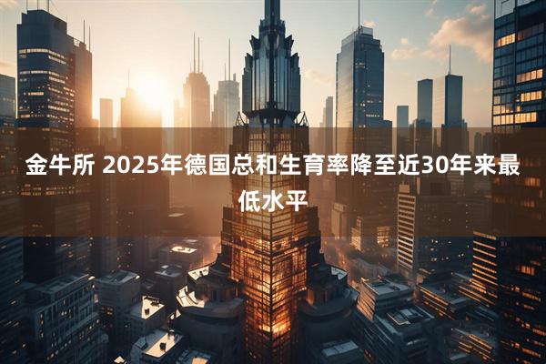 金牛所 2025年德国总和生育率降至近30年来最低水平