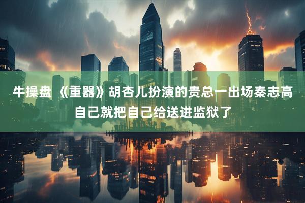 牛操盘 《重器》胡杏儿扮演的贵总一出场秦志高自己就把自己给送进监狱了